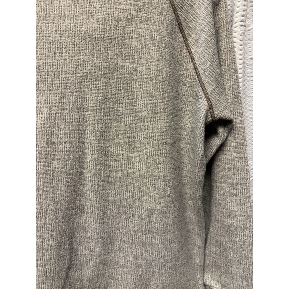 Betsy Boutique Shop Koto Grey Tan Trim Patterned Knit Sweater Tunic Small - Picture 9 of 12